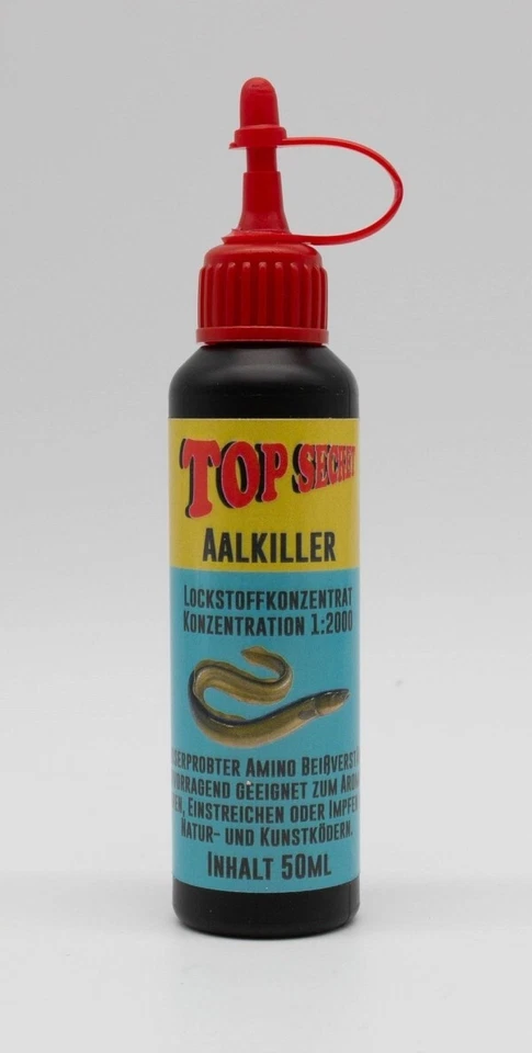 Aal Killer 50ml Top Secret Aalkiller Amino Lockstoff für Aal Magnet Tauwurm - Bild 1 von 1