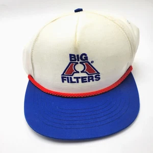Gorra Big A Filters blanca Snapback de colección Estados Unidos B304D - Imagen 1 de 7