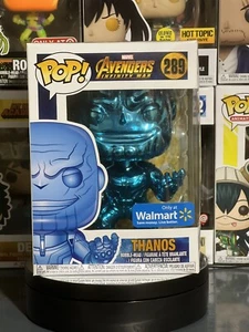 Funko Pop Thanos #289 Marvel Avengers Movies Blue Chrome Vinyl Figure Walmart - Picture 1 of 6