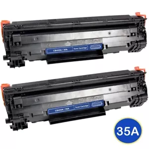 2 cartuchos de tóner negros para HP LaserJet P1007 P1008 P1005 P1006 P1009 CB435A - Imagen 1 de 3