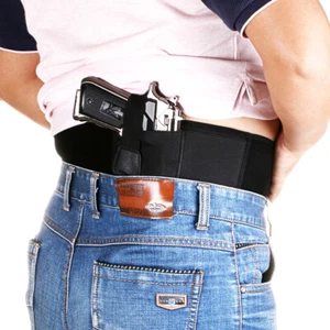 Hunting Belly Band Holster Concealed Carry Gun Holster Pouch Fit Glock 19 17 - Picture 1 of 9