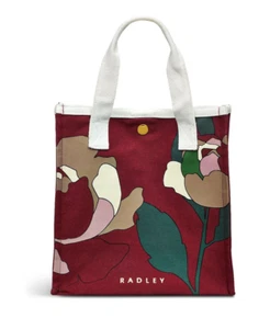 Radley London Clifton Street Small Open-Top Grab Abstract Rose Cranberry Bag - Picture 1 of 4
