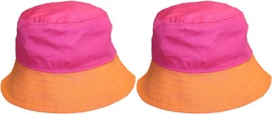 Kinder UV-Strahlen schützender Bucket Shade Sonnenhut (2er Pack) (rosa/orange) - Bild 1 von 2