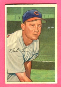 NICE CENTERING! 1952 BOWMAN INDIANS BOB LEMON #23 - Picture 1 of 1