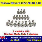 Titanium Exhaust Manifold, EGR & Turbo Stud Kit For Navara D22 ZD30 ZD30 3.0L
