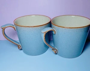 Denby-Langley Heritage Blue Pavilion Kaffee Tee Tassen 2er Set - Bild 1 von 8