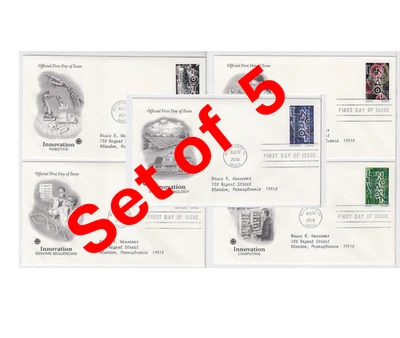 TurtlesTradingPost- Innovations- 2016 FDC- #5514-17 Artcraft Variety Cachets - Image 1 of 4