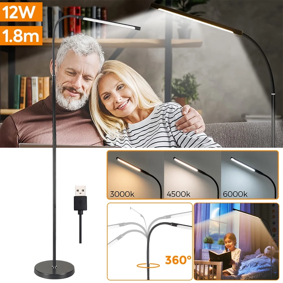 LED RGB Arched Floor Lamp Curved Colorful Lamp - 66.9x12.6in Black 66.9x12.6in