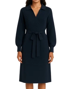 Neu Strickkleid Gr. 40/42 Dunkelblau Damen Langarm-Kleid - Bild 1 von 1