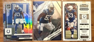 2022 Donruss Optic - Shaquille Leonard - Fire Emoji Prizm SSP+ 🔥 - Bild 1 von 3
