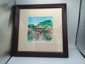 Cloisonne Japanisches Gemälde Interieur Gerahmt Kunst Handwerk Japanischer Stil - Bild 1 von 8