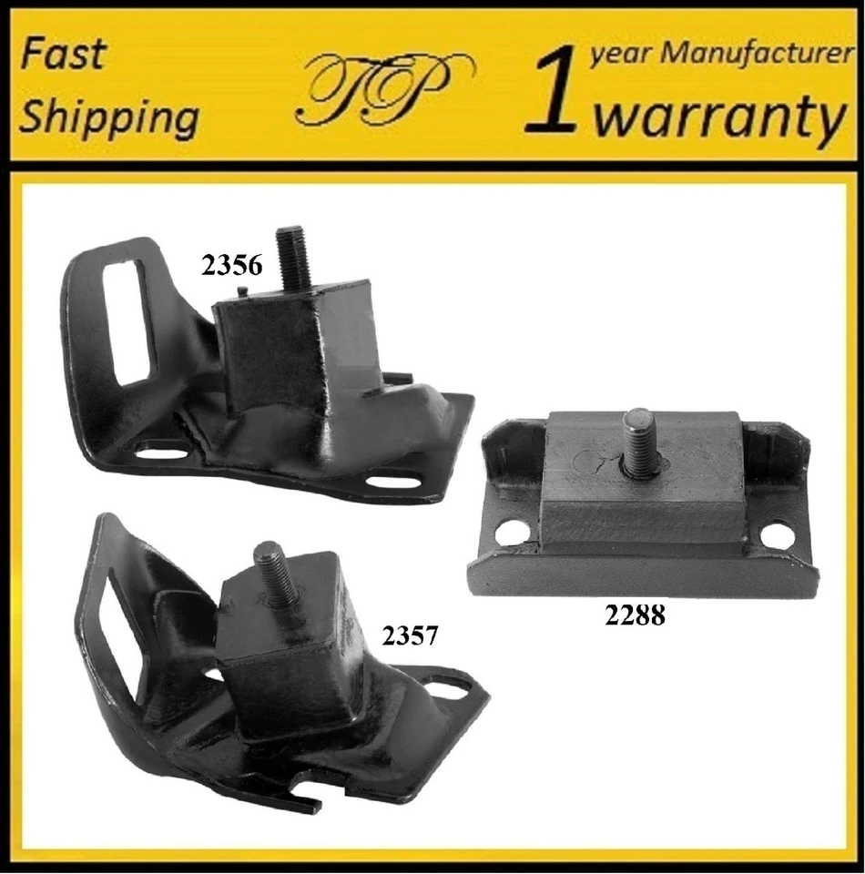 3PÇS MOTOR E MONTAGEM TRANS PARA 1976-1977 CHEVROLET MONZA, VEGA 2.3L - MANUAL TRANS - Imagem 1 de 4