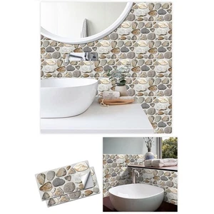 Simulated pebble frosted wall sticker, wall decoration renovation self-adhesive - Picture 1 of 11