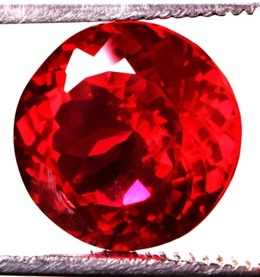 25.4 Cts. Natural Mozambique Red Ruby Round Shape Certified Gemstone - Image 1 of 4