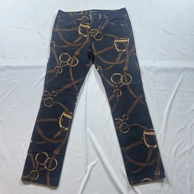 Ralph Lauren Jeans Co Equestrian Horse Bit Bridle 5 Pocket Jeans Size 12 (35x30) - Image 1 of 4