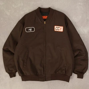 Red Kap Vintage 90s Ccx Workwear Jacket 2XL Men's Brown Patches - Picture 1 of 7