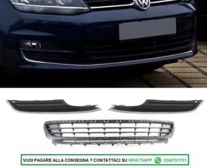 3 Griglie Paraurti Mascherine Fendinebbia CON CROMATURE GOLF 7 VII 2012-2017 - Foto 1 di 5