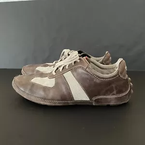 I.Travel by Rockport Mens Fashion Sneakers Size 45 US 12 Burgundy Leather Cream - Picture 1 of 10