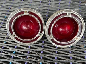 1960-61 Ford Falcon Complete Tail lights FOMOCO Lenses FTRST 60A Housings Wiring - Picture 1 of 14