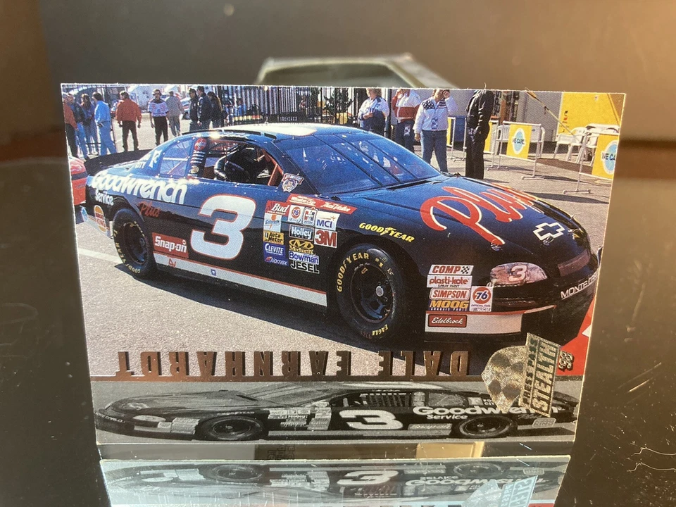 Dale Earnhardt #3 GM Goodwrench Press Pass Stealth Silver 1998 Card #1 - Image 1 of 1