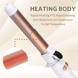 Curling Iron Dual Voltages White Rotating Iron Styling Hair Tools 32mm - Picture 1 of 7