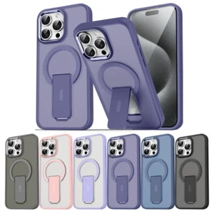 Magsafe Magnetic Stand Support Phone Case for iPhone 16 15 14 Pro 12 13 Pro Max - Picture 1 of 12