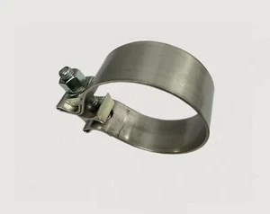 Abrazadera de escape de banda estrecha de 4" de acero inoxidable T409 para tubo de escape ID de 4" - Imagen 1 de 2