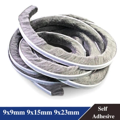 Bürstendichtung selbstklebend Türe Fenster Schrank Bürsten Dichtung Türbürste - Bild 1 von 4