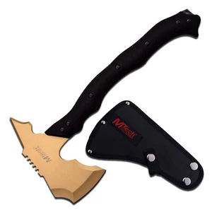 TACTICAL COMBAT SURVIVAL TOMAHAWK AXE13GD Gold Blade Hatchet Axe M-TECH - Picture 1 of 2