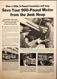 1942 Fram Motorölfilter Kofferraum Auto Oldtimer Druckanzeige - Bild 1 von 6