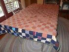 ANTIQUE VINTAGE LAP OR SMALL BED QUILT 79" X 51"