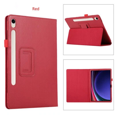 Leather Case for Samsung Galaxy Tab S9 FE 10.9 Shockproof Smart Flip Stand Cover - Image 1 of 4