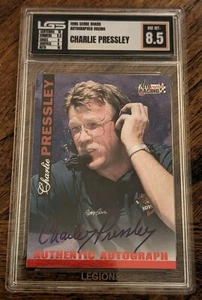 1996 Score Board Auto Racing Auto Charlie Pressley - Legions Grading 8.5 - Picture 1 of 5