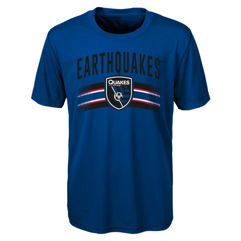MLS San Jose Earthquakes Boys Performance Short Sleeve Tee, X-Large/Size 18 Cover