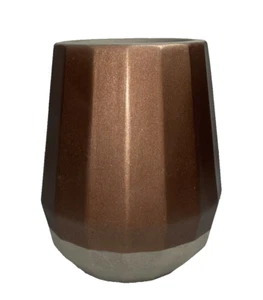 Concrete Flower Bud Vase Succulent Pen Holder Rose Copper Glaze - Picture 1 of 7