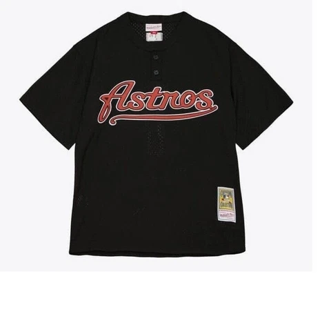Authentic Mitchell & Ness Houston Astros #17 Baseball Jersey New Mens 3XL $100 Cover