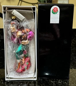 Christopher Radko Rose Bowl 1997 8" ornamento vetro calciatore - Foto 1 di 18