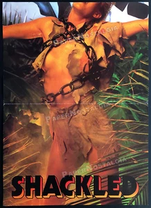 SHACKLED__Orig. 1984 Trade AD insert promo / poster__SAVAGE ISLAND__Linda Blair - Picture 1 of 2