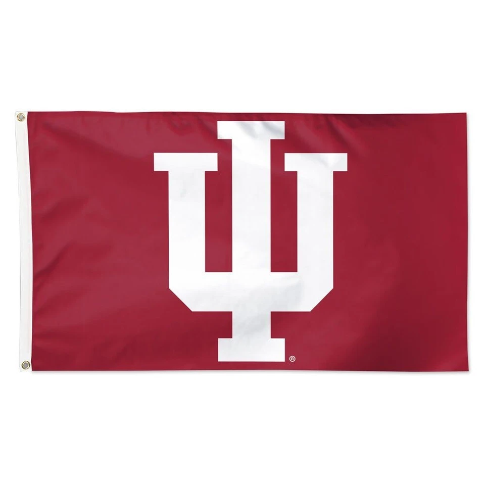 INDIANA HOOSIERS LOGO 3'X5' TEAM FLAG NEW WINCRAFT 👀 - Image 1 of 1