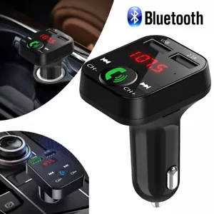 12-24V Car Wireless Bluetooth 5.0 Handfree Calling FM Transmitter Audio Stereo - Picture 1 of 7