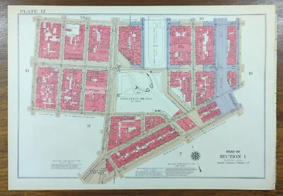 1934 CHINATOWN MANHATTAN NEW YORK CITY Map Mulberry-Orchard  E Broadway-Hester - Image 1 of 3
