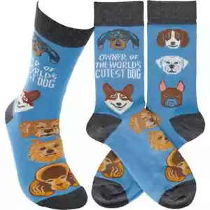 Besitzers süßeste Hunde-Unisex-Crew-Socken der Welt Größe M/L Primitives von Kathy Fashion - Bild 1 von 3