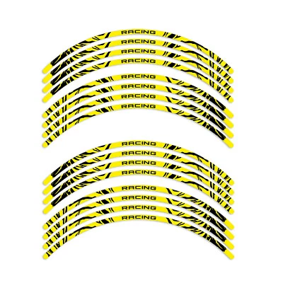 Yellow Removaeble Wheel Sticker For Kawasaki Ninja 650R 06-21 20 19 18 17 16 15 - Imagem 1 de 4
