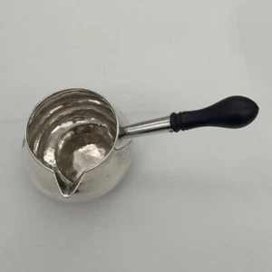 George II Sterling Silver Large Brandy Pan London 1729 James Gould - Picture 1 of 11