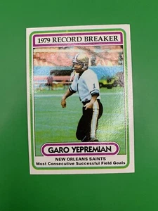 1980 Topps Garo Yepremian RB Most Consecutive Field Goals #6 - Picture 1 of 2