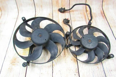 Juego de ventilador de refrigeración montado en condensador radiador Audi TT MK1 2000-2006 OEM USADO   Foto 1 de 4