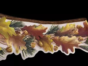 Oak Leaf Leaves & Acorn Wallpaper Wall Border Lot 5 Rolls Chesapeake 5 Yds Per - Picture 1 of 12