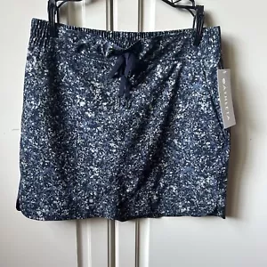 Athleta Midtown Skort Blue Gray Speckled Print Athletic Skirt Golf Tennis Sz 4 - Picture 1 of 9