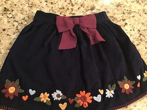 Hanna Anderson girls corduroy skirt size 110 us sixe 5 navy - Picture 1 of 5