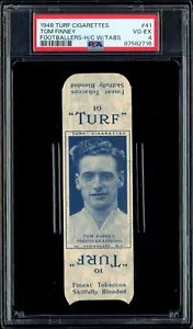 1948 TOM FINNEY TURF CIGARETTES FOOTBALLERS WITH TABS #41 ROOKIE (PSA 4) PRESTON - Picture 1 of 2